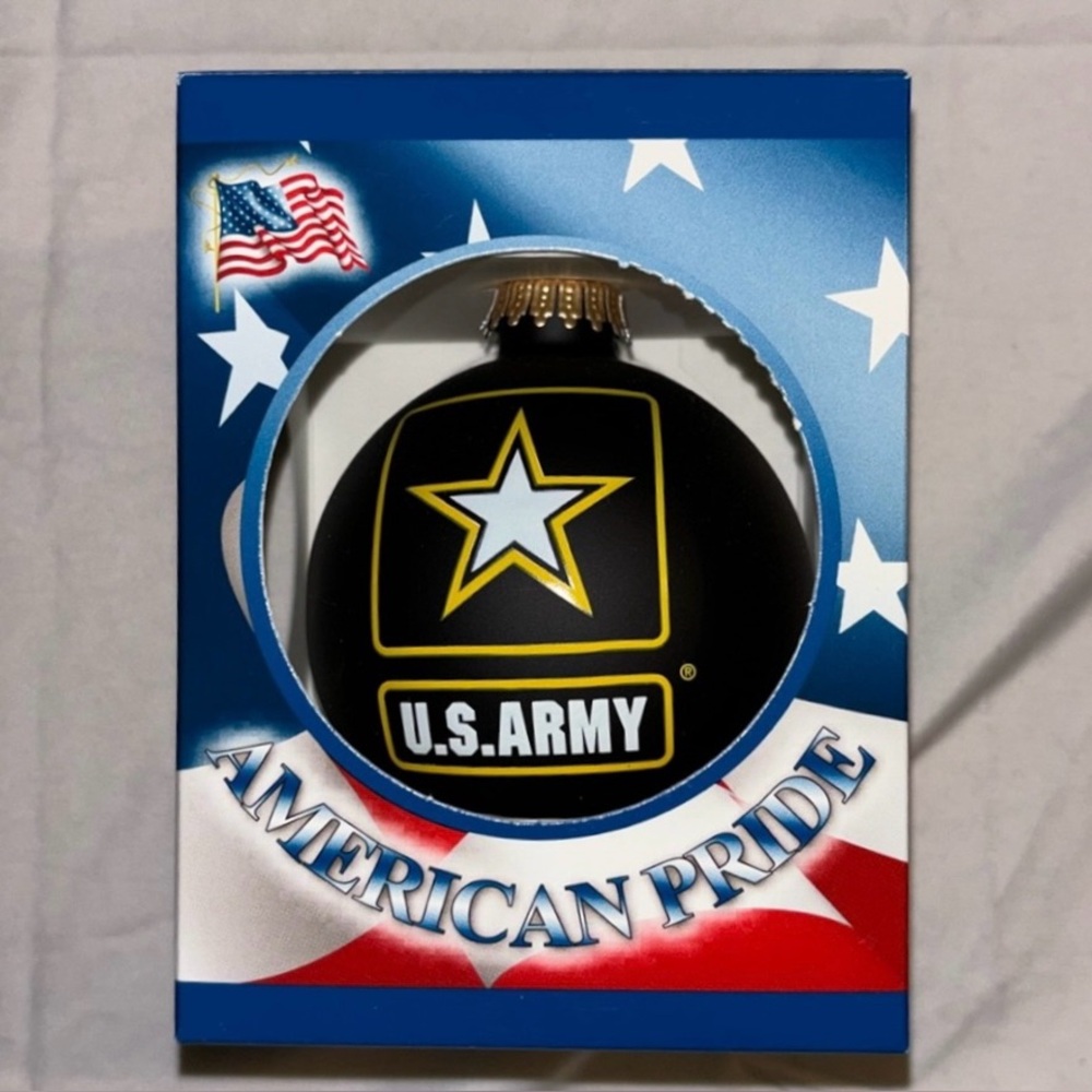 United States Army Ornament Made by Krebs Glas in Germany NWT